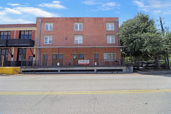 a view of a building with a street view