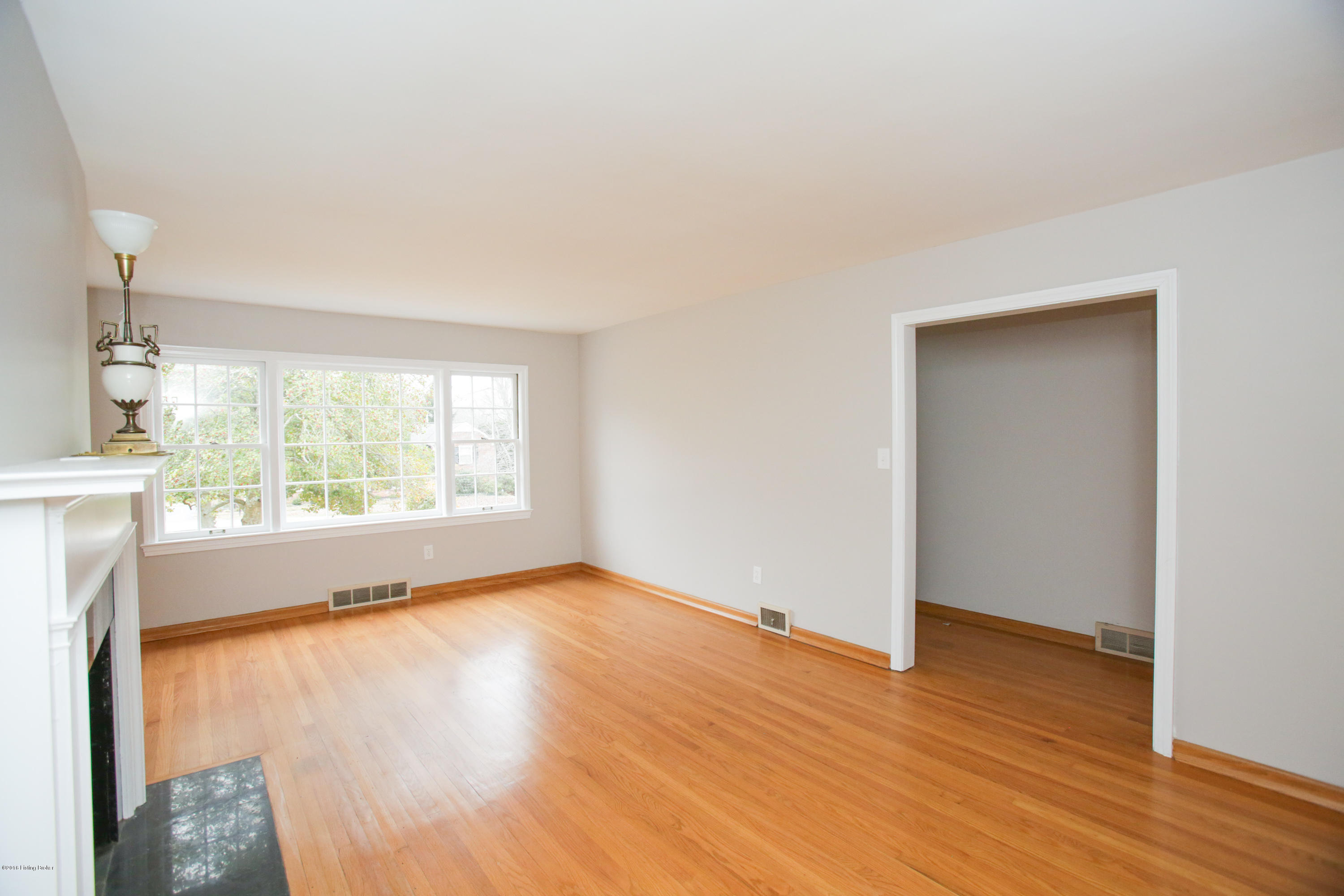 Living room and entry hall