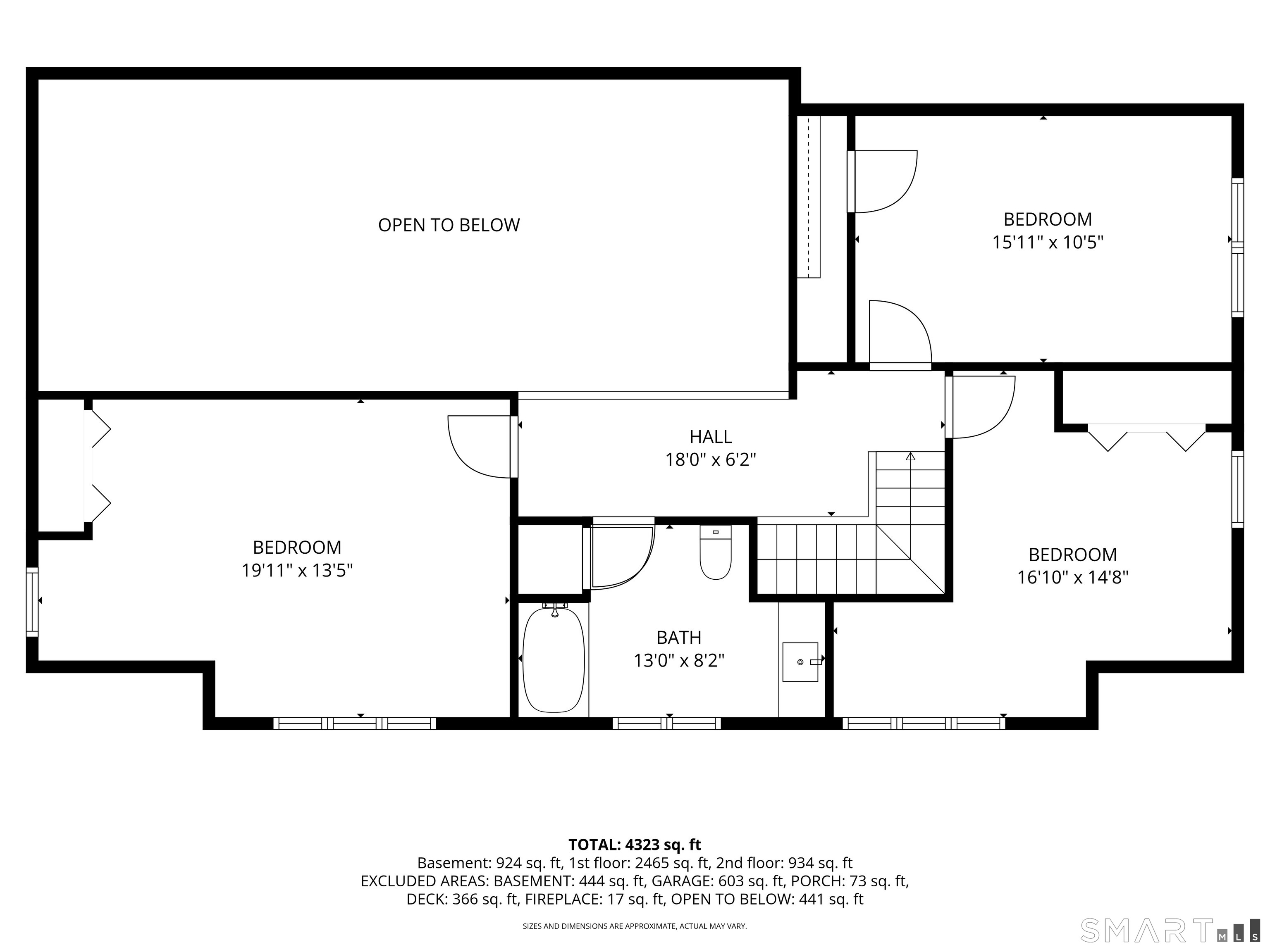 63 Lounsbury Road Ridgefield, CT 06877 - Photo 32 of 33 Upper Level Floorplan