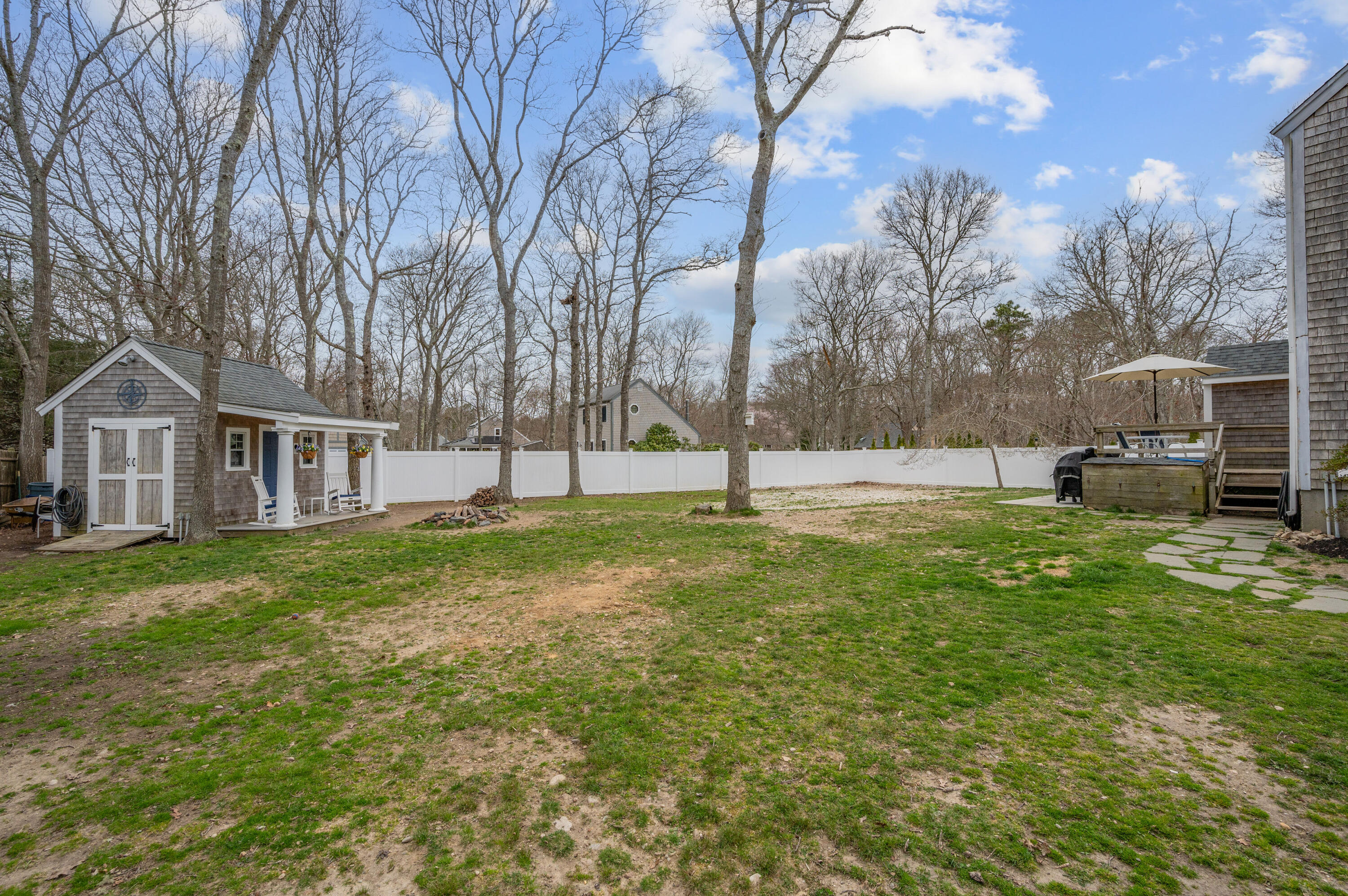 69 Jones Road Marstons Mills, MA 02648 - Photo 20 of 22 a view of a house with a backyard
