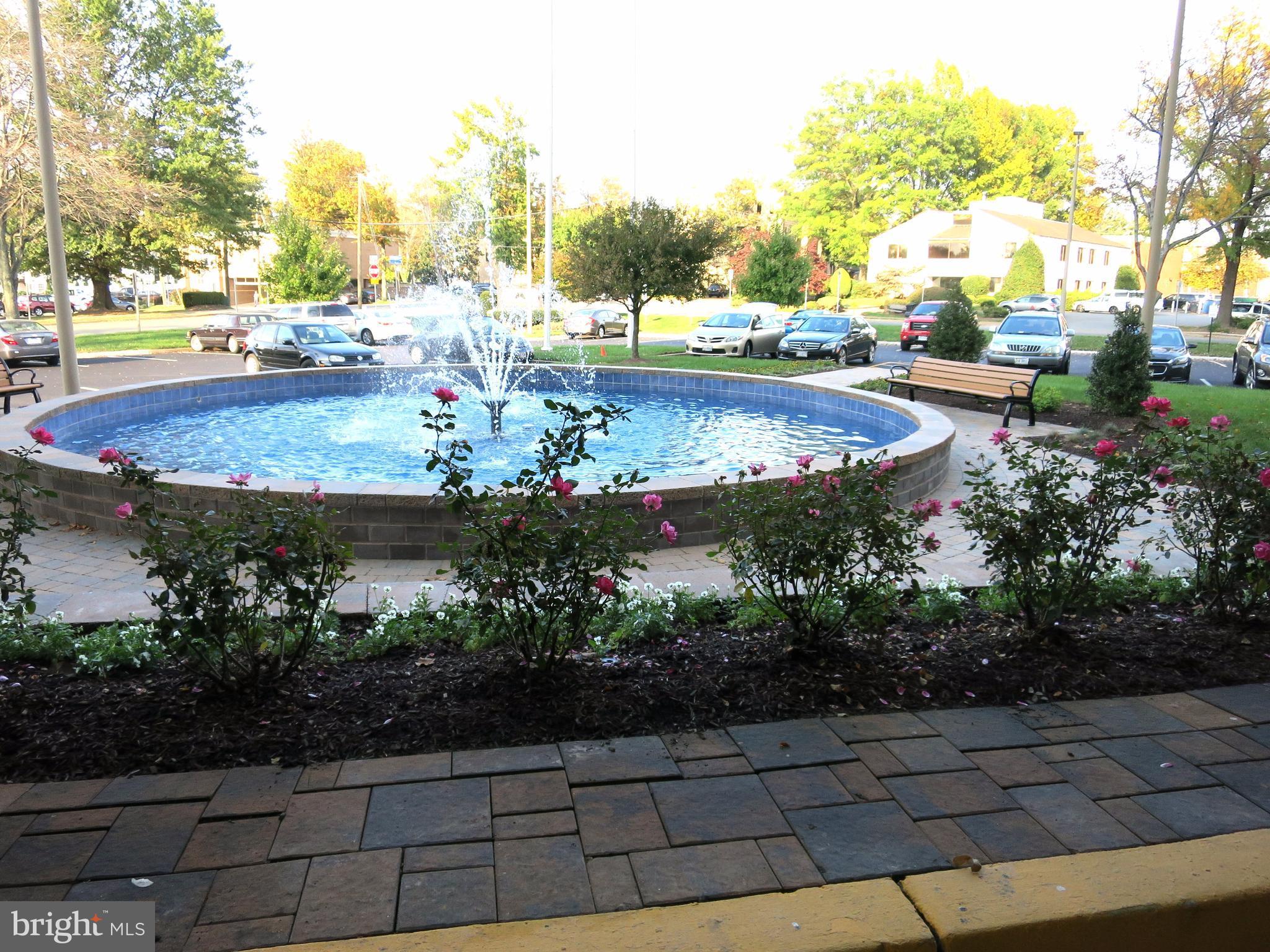 6800 Fleetwood Road, Unit 716 McLean, VA 22101 - Photo 15 of 17 a view of a garden with a fountain
