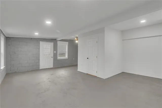 a view of an empty room