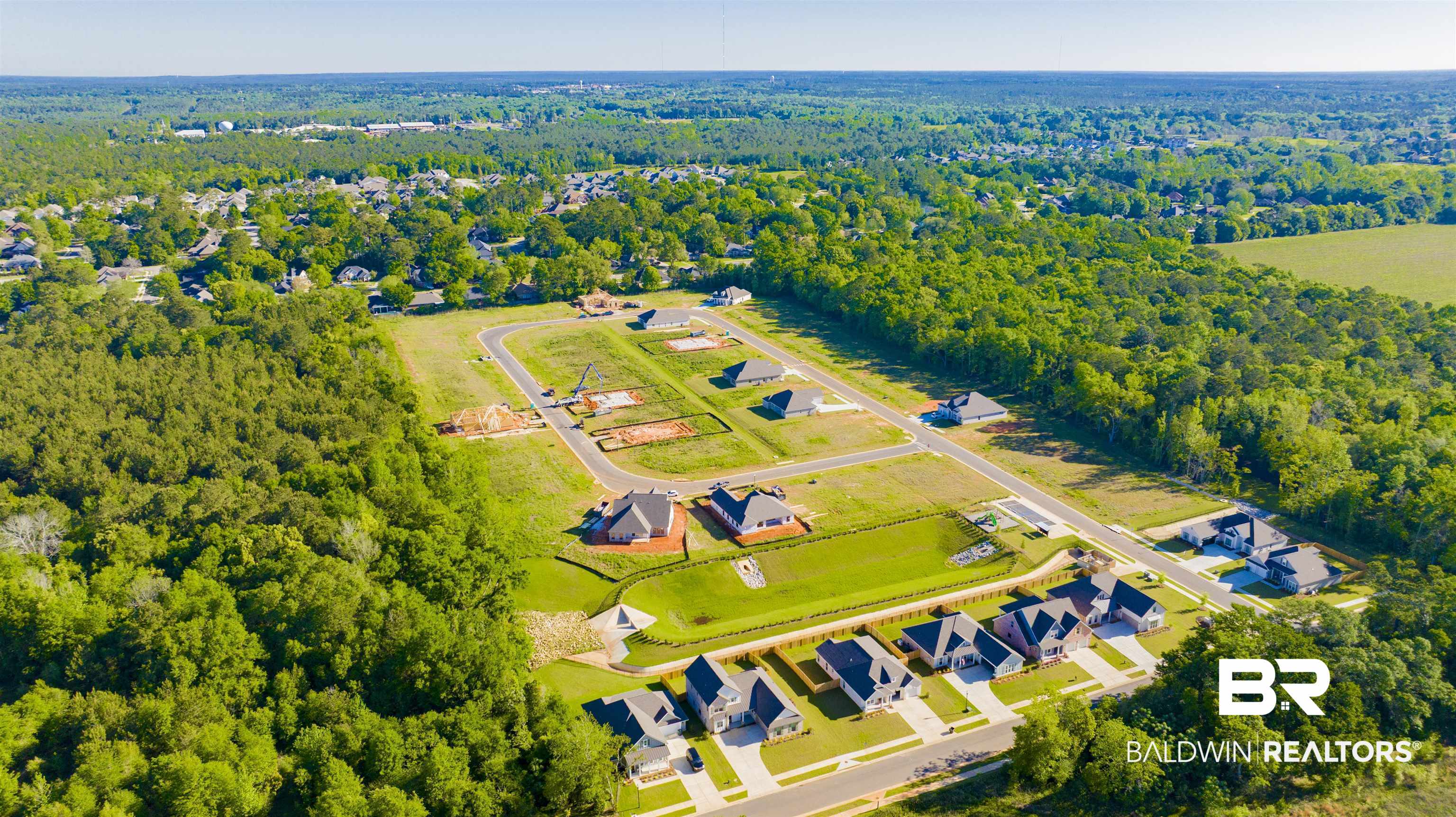 27398 Patch Place Loop Daphne, AL 36526 - Photo 2 of 5 Aerial perspective showcasing a developing residential community