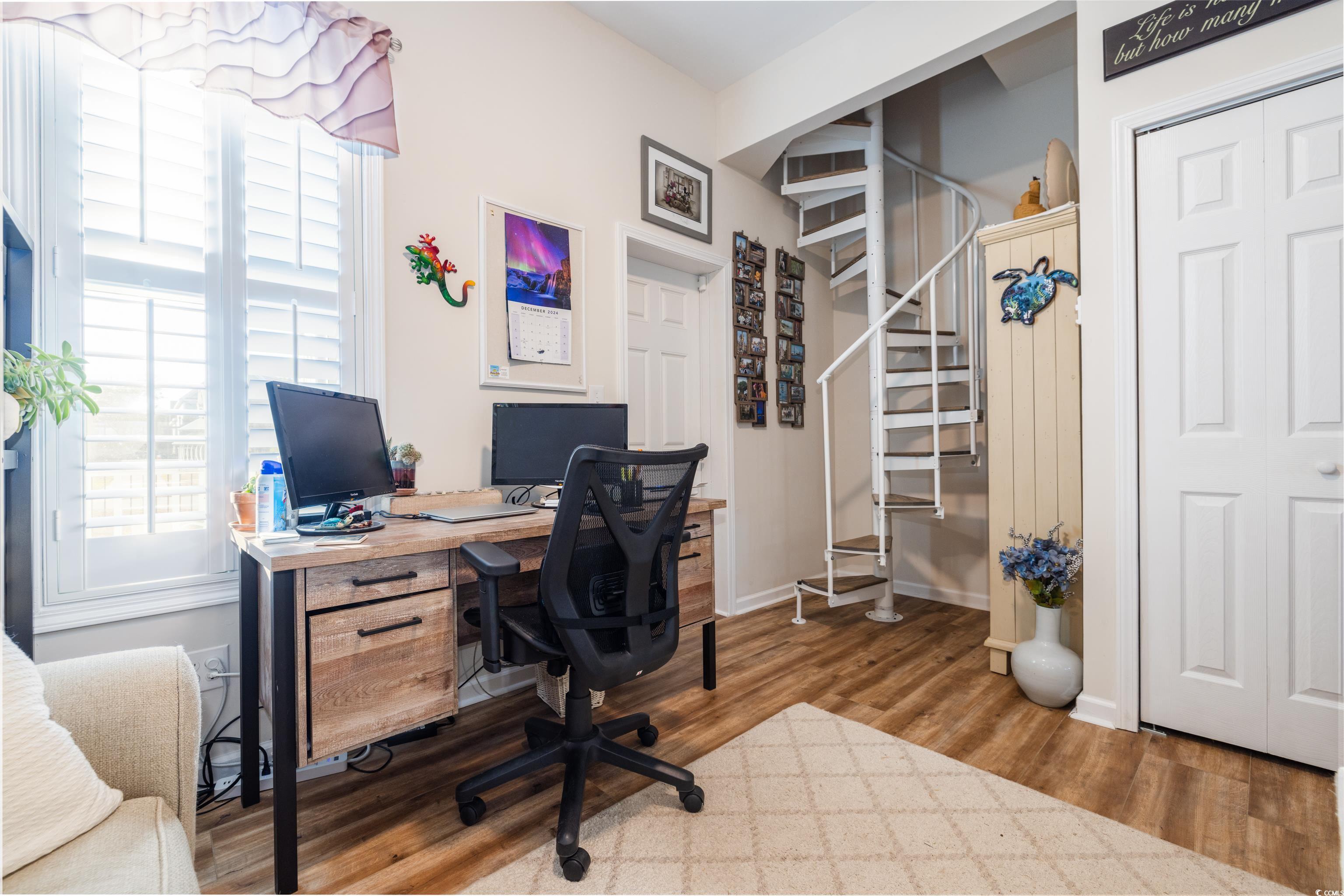 839 Rosa Circle Myrtle Beach, SC 29577 - Photo 20 of 40 Home office with hardwood / wood-style floors