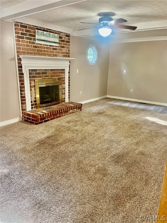 11001 Crofton Road Chester, VA 23831 - Photo 7 of 31 a view of an empty room with a fireplace and a window