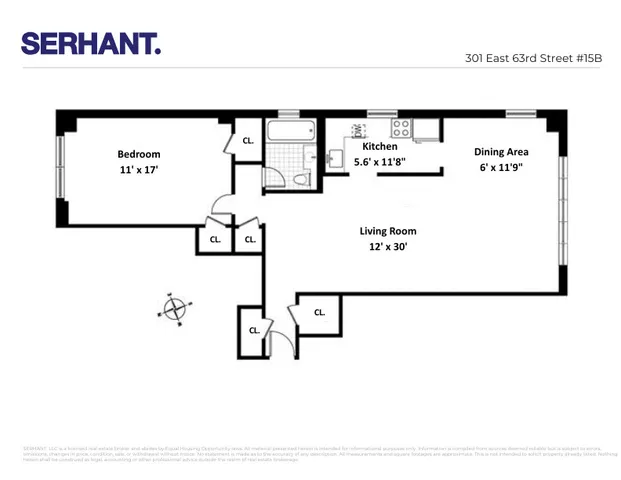 $5,500 | 301 East 63rd Street, Unit 15B | Lenox Hill