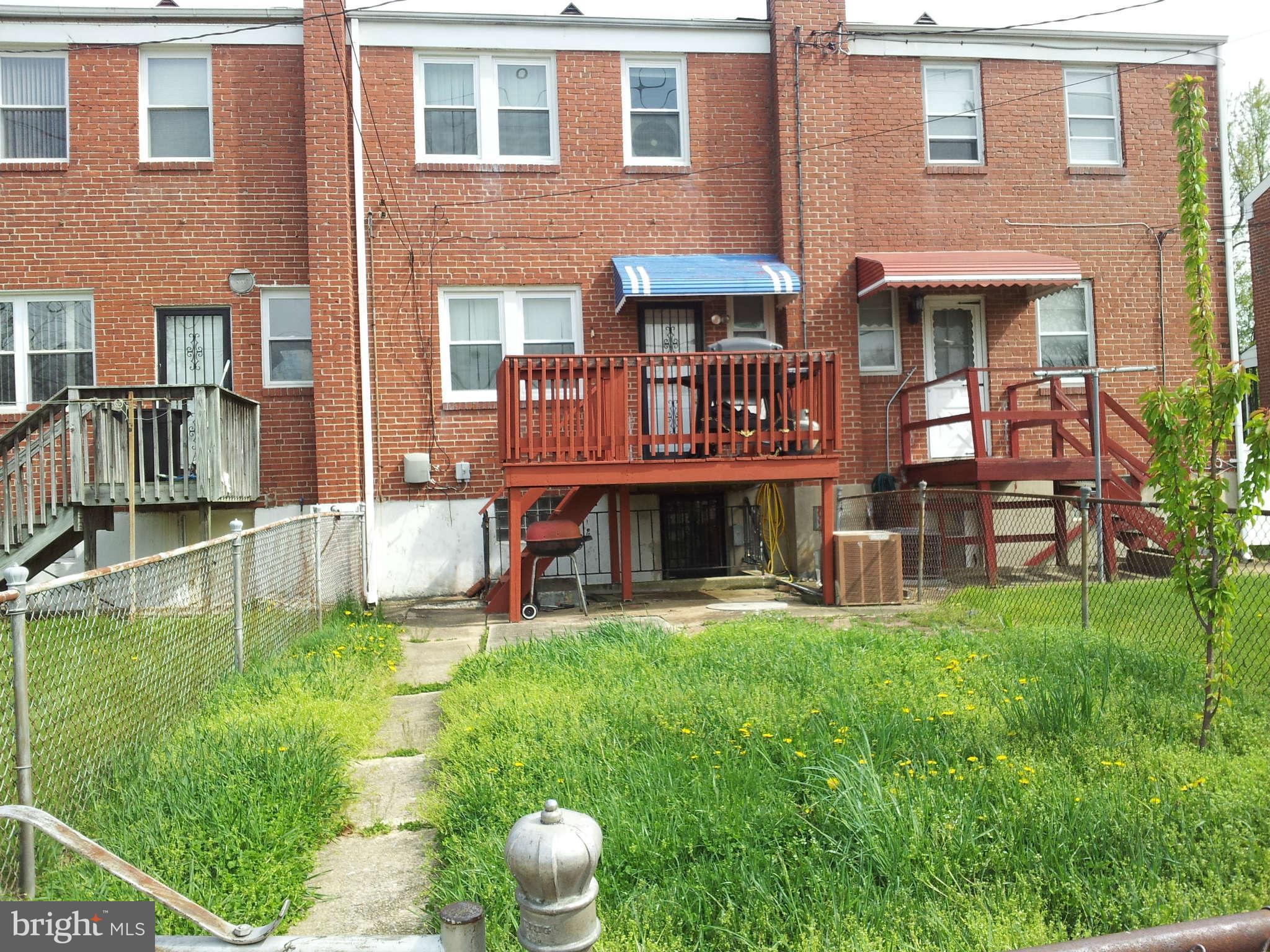 4126 Fallstaff Road Baltimore, MD 21215 - Photo 10 of 11 Exterior Rear