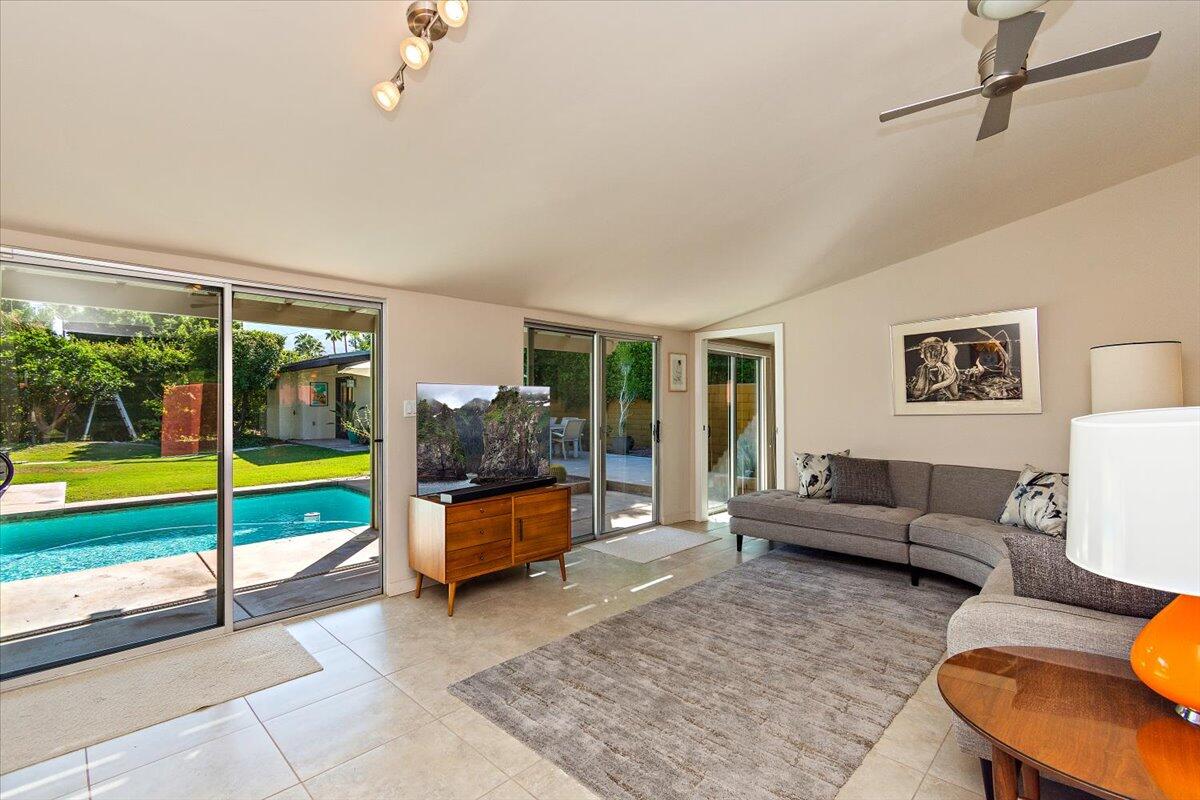 147 East Morongo Road Palm Springs, CA 92264 - Photo 10 of 48 Living Room with Pool View