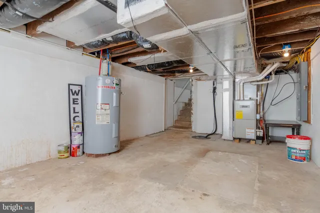 a view of storage and utility room