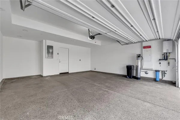 a view of empty room with fireplace