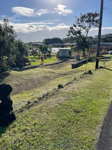 a view of a lake with houses