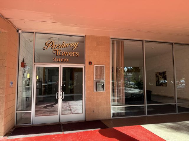 a view of a sign board