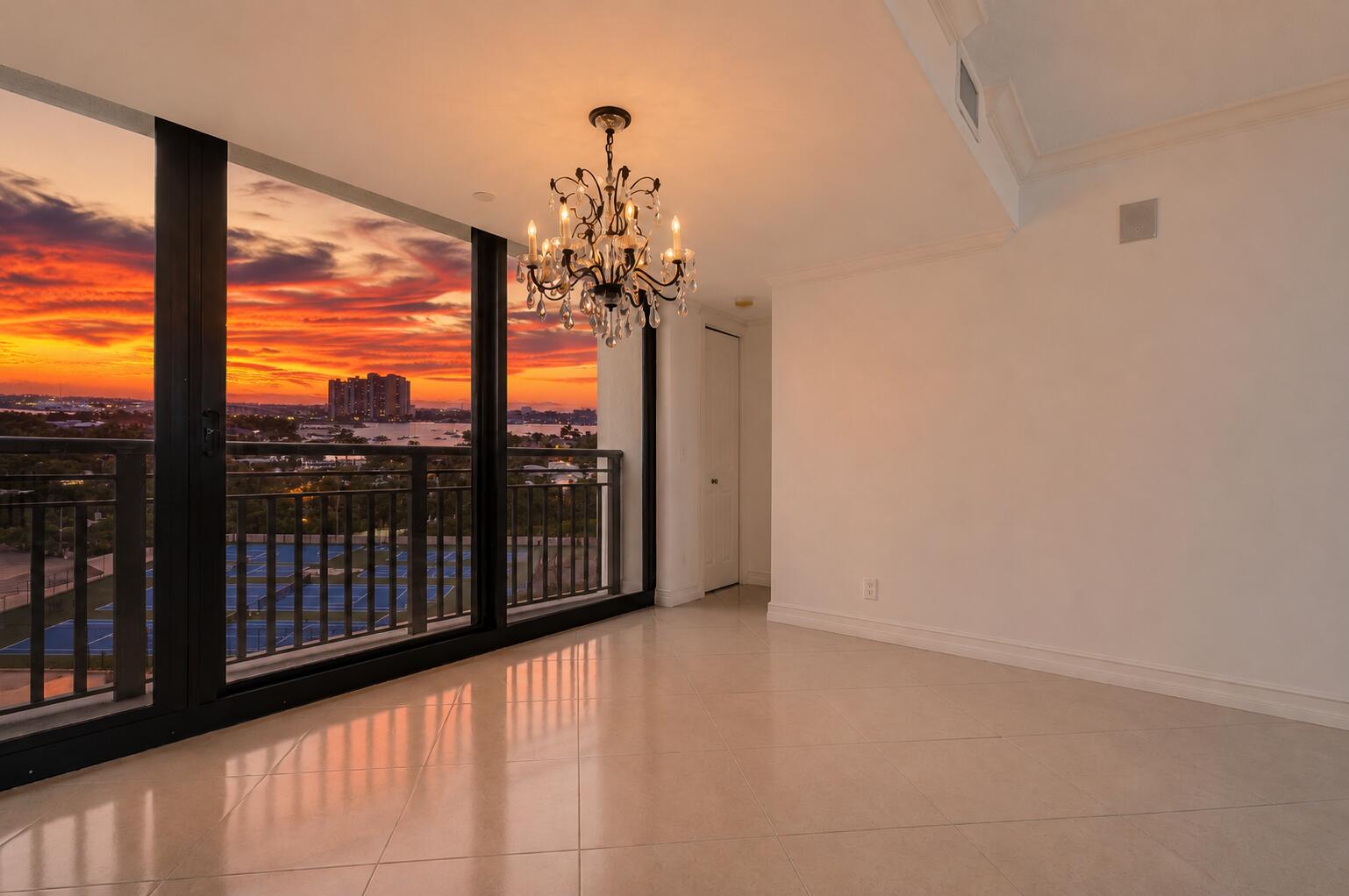 Dining Room - sunset, virtually edited