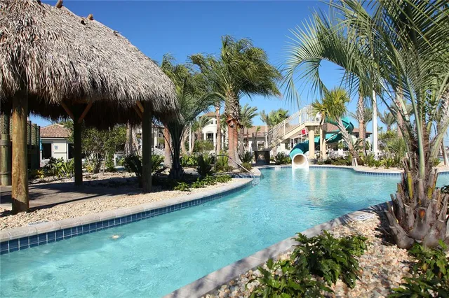 a view of ocean view with palm trees