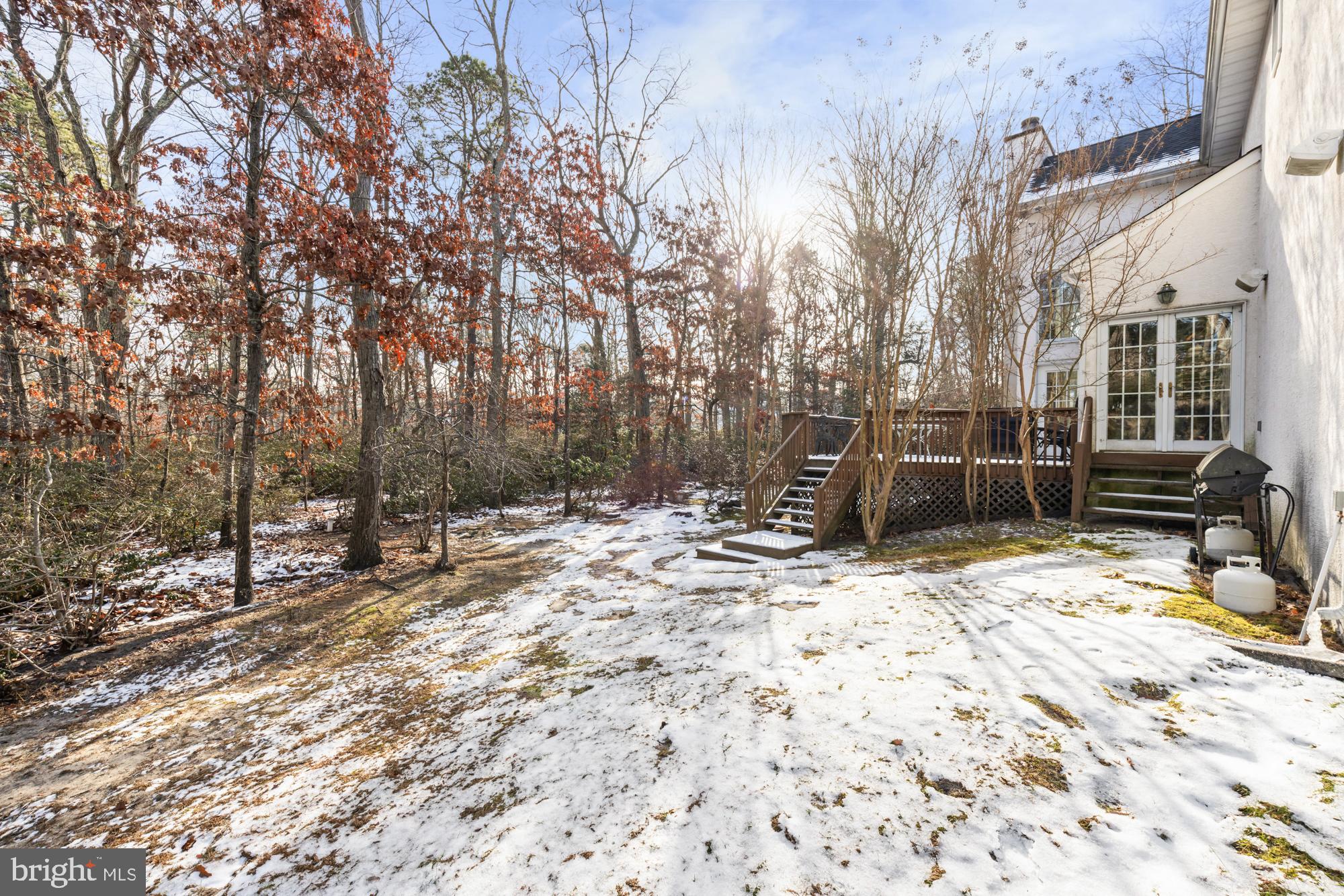 4 Independence Way Southampton, NJ 08088 - Photo 25 of 25 a view of a backyard with snow on the road