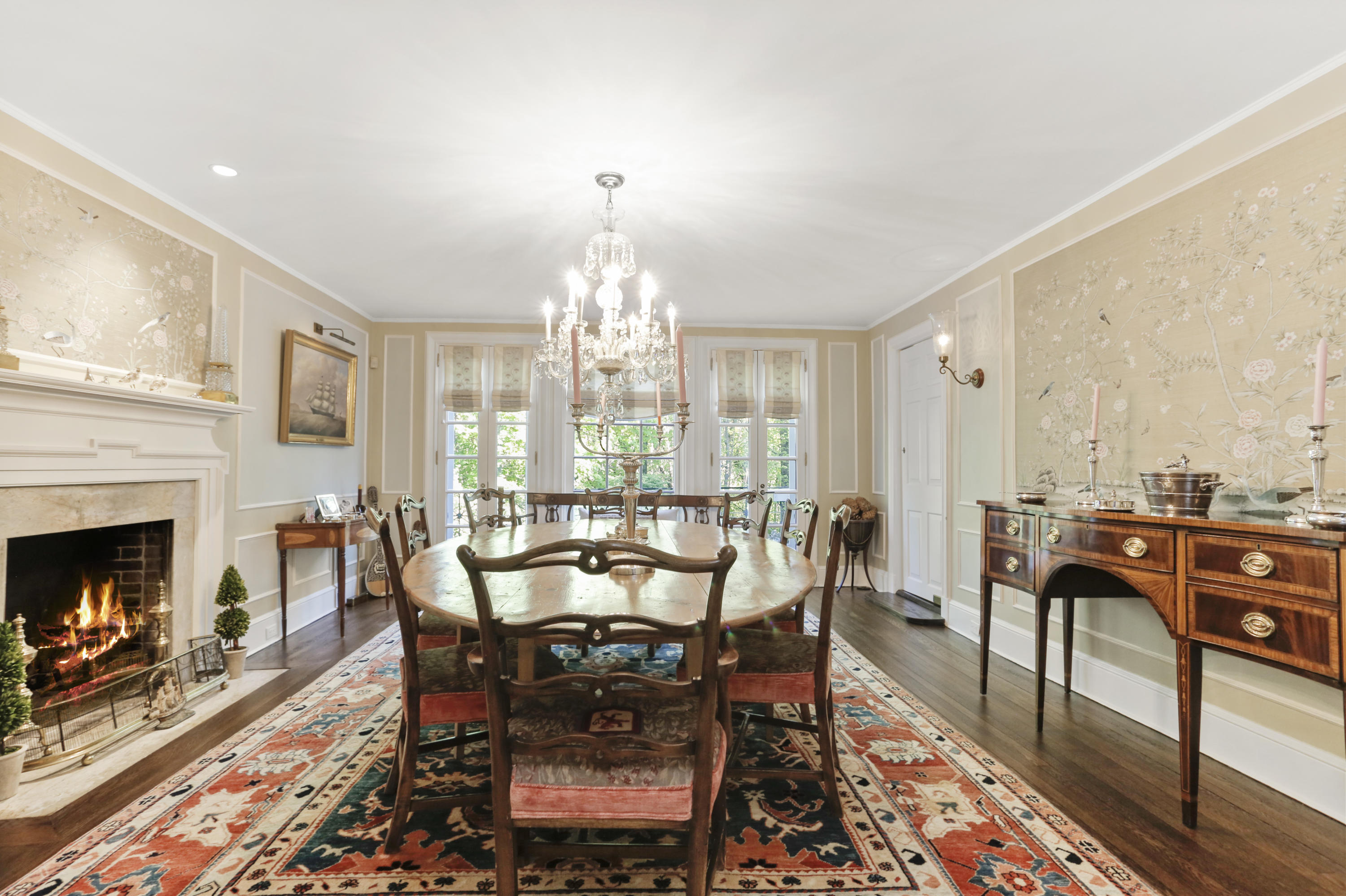 75 Calhoun Drive Greenwich, CT 06831 - Photo 4 of 25 a view of a dining room with furniture window and wooden floor