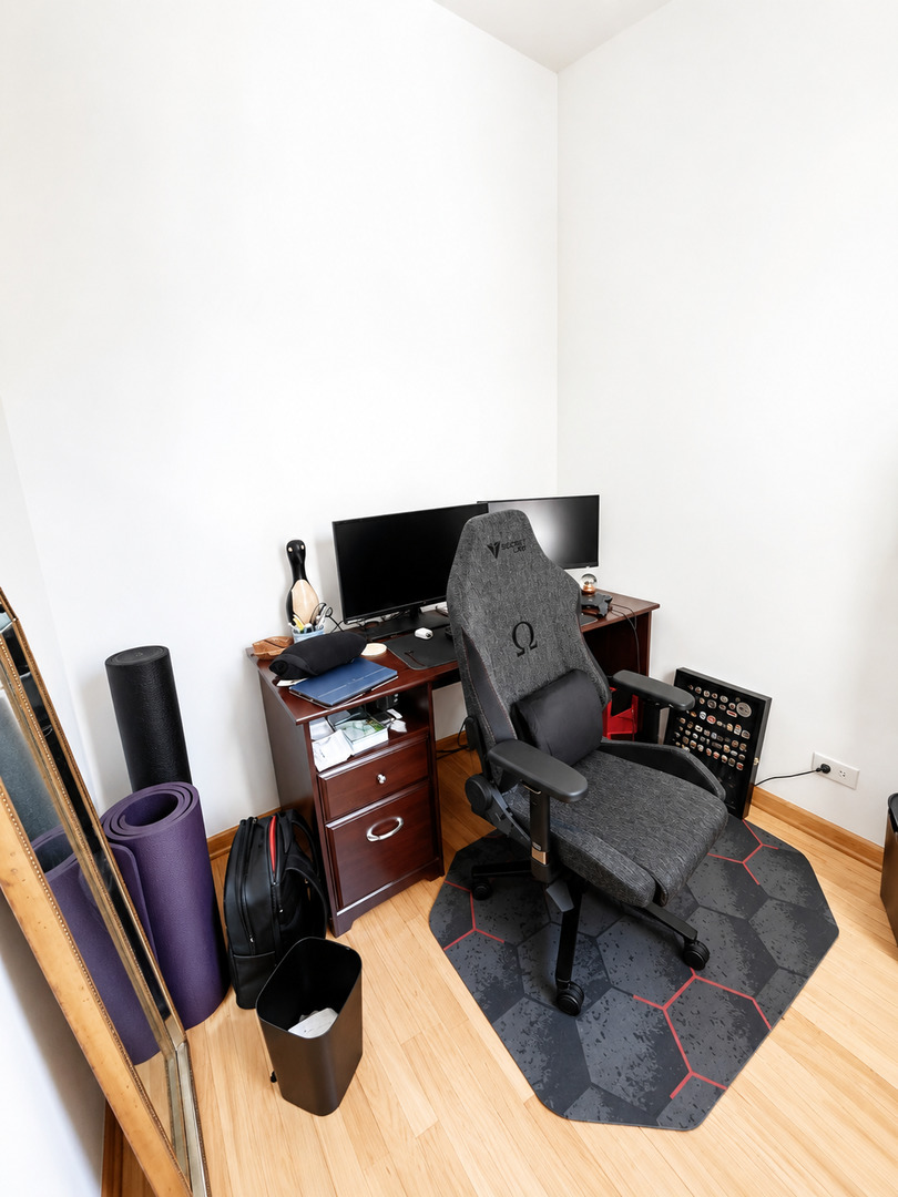 921 South Bishop Street, Unit 2 Chicago, IL 60607 - Photo 5 of 14 a view of workspace with wooden floor