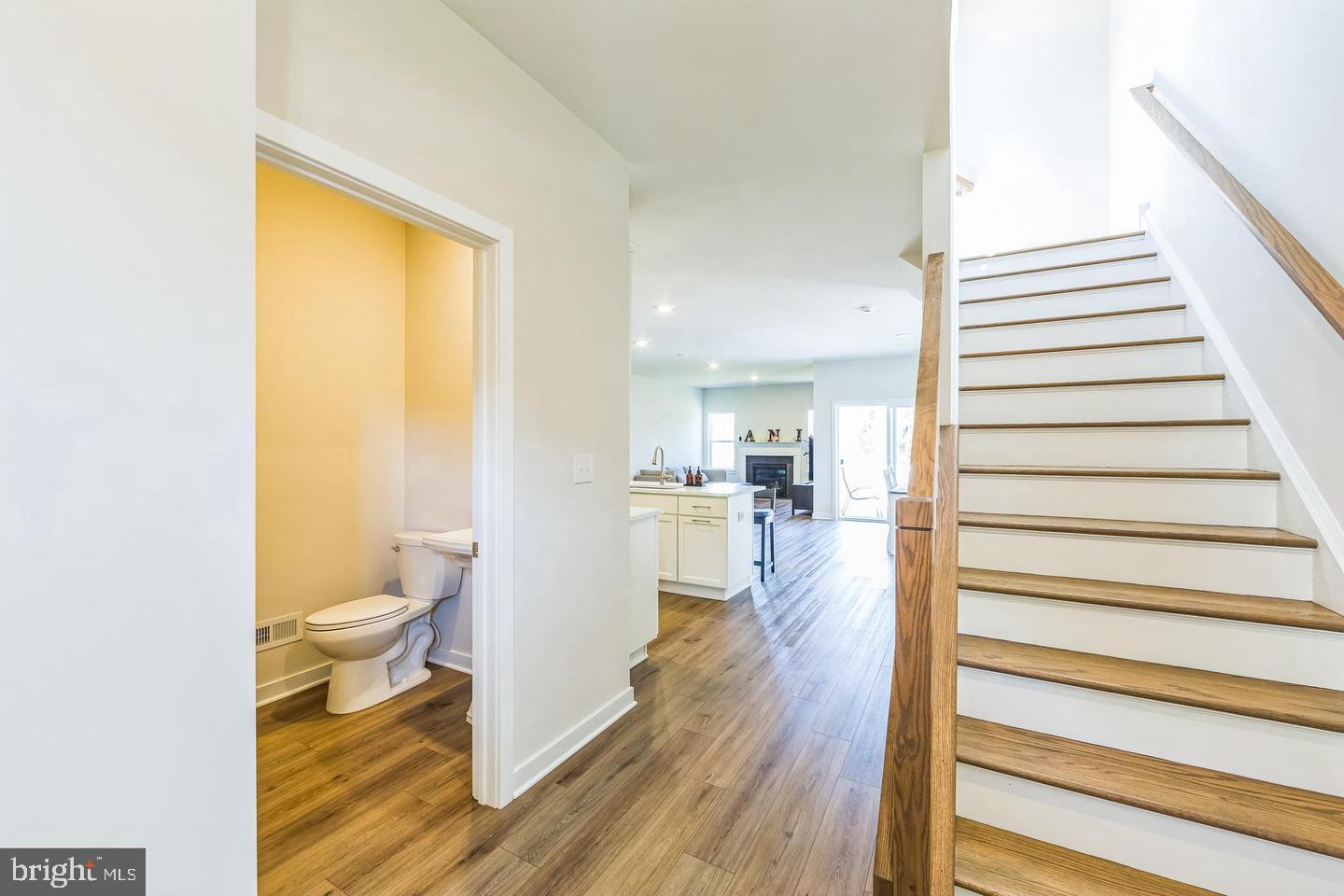 727 Hunsberger Road Spring City, PA 19475 - Photo 4 of 32 a view of a living room and bathroom with a hardwood floor