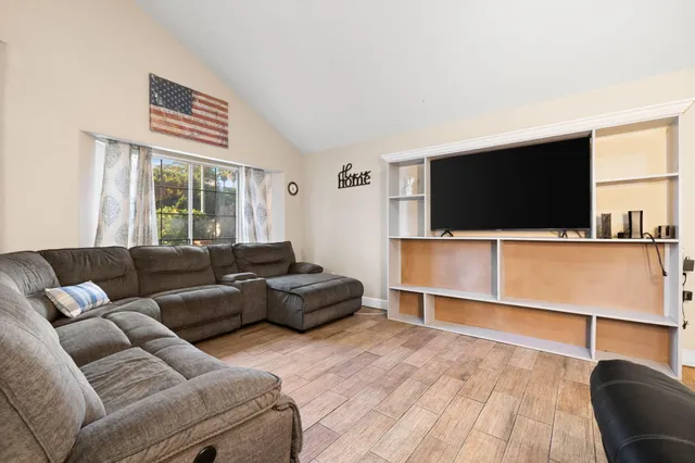 a outdoor space with lots of tables and chairs
