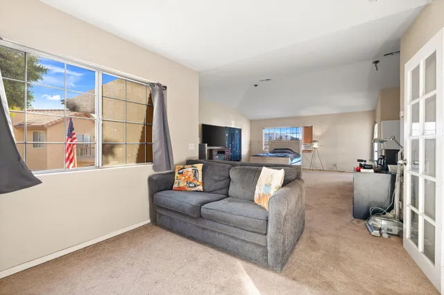 a view of a city from a balcony