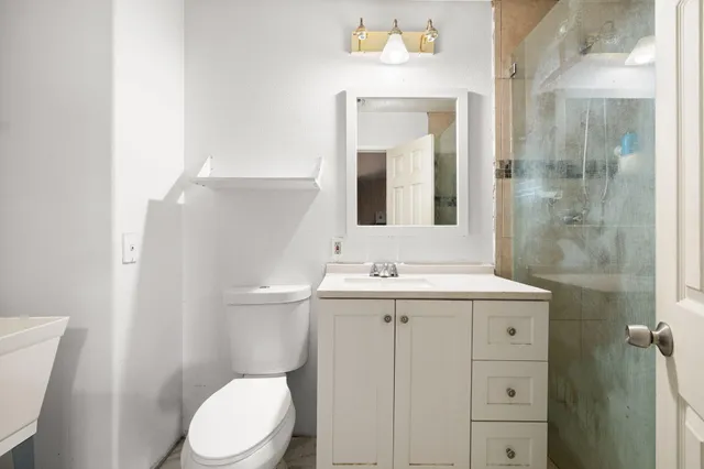 a storage room with washer and dryer