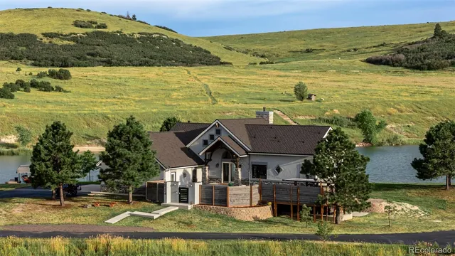 a view of a city with an ocean view