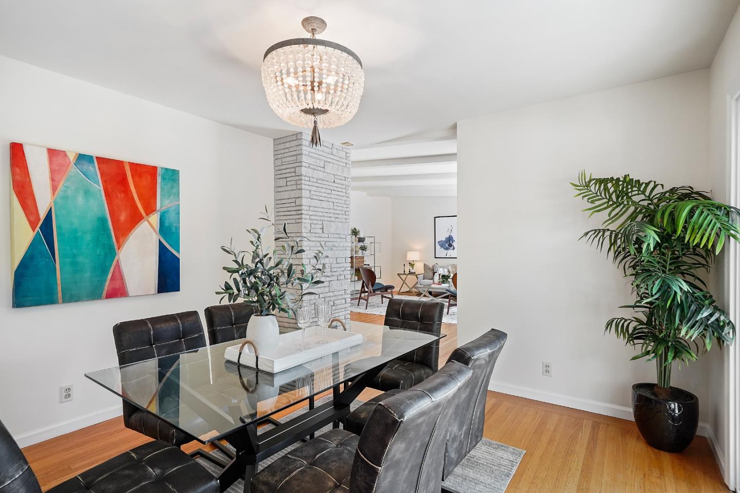 2805 Rivera Drive Burlingame, CA 94010 - Photo 8 of 28 a view of a dining room with furniture and wooden floor