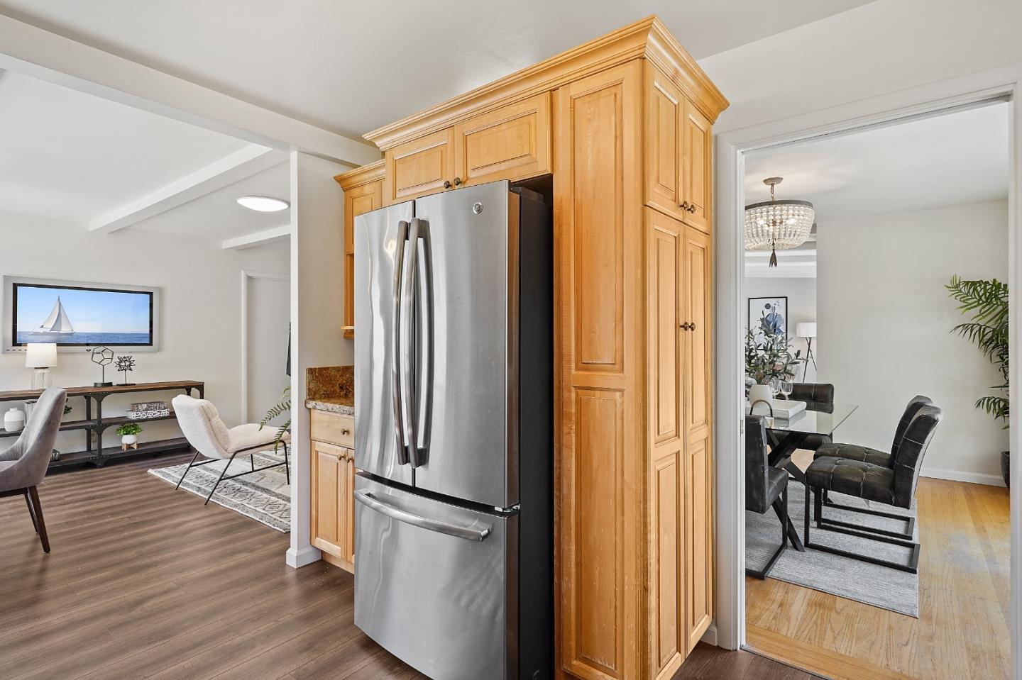2805 Rivera Drive Burlingame, CA 94010 - Photo 10 of 28 a living room with furniture and a wooden floor