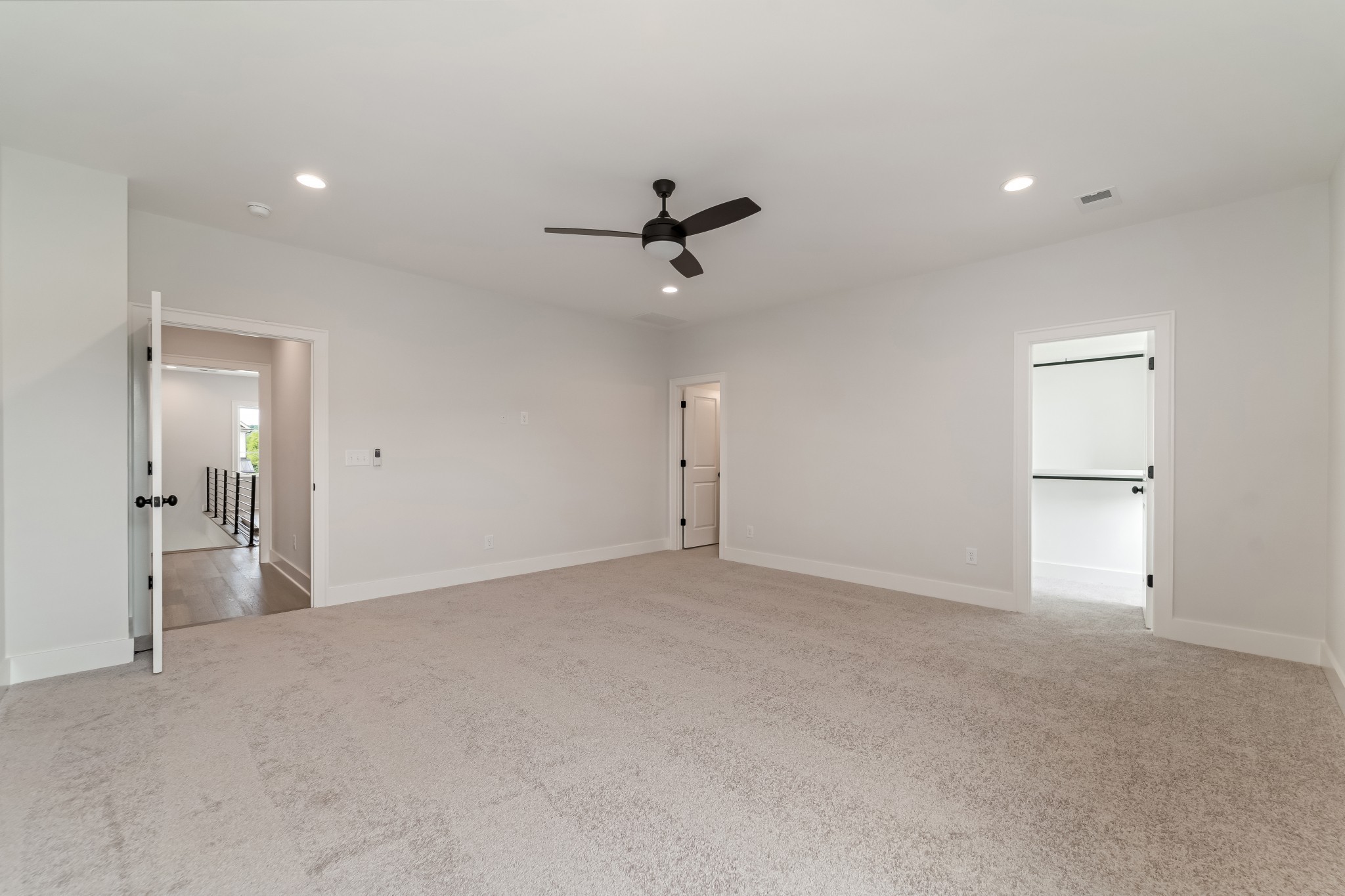 2000 Landry Place Franklin, TN 37064 - Photo 45 of 58 wooden floor in an empty room with a ceiling fan