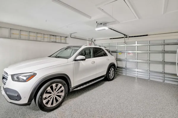 a view of a car garage