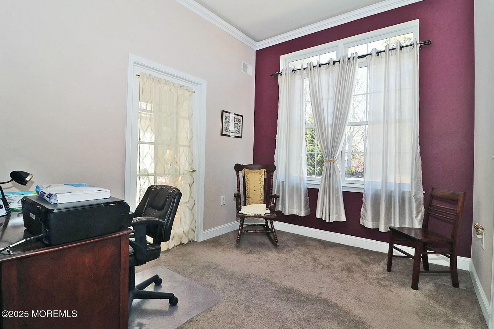2 Manasquan Road Waretown, NJ 08758 - Photo 31 of 91 a view of a workspace with furniture and a window