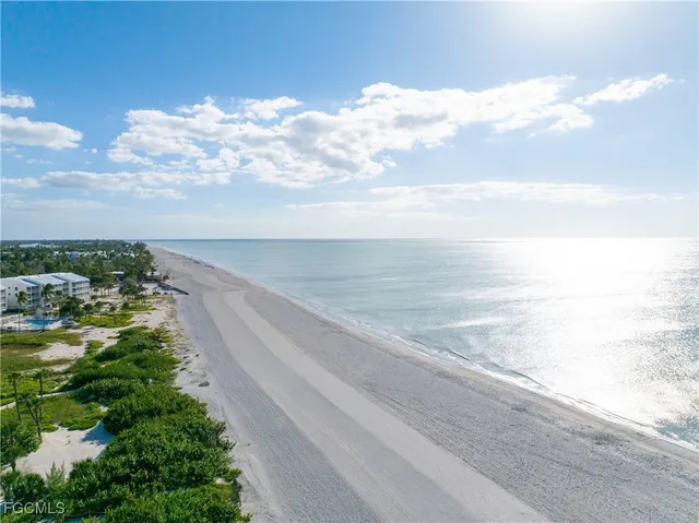 a view of an ocean and beach