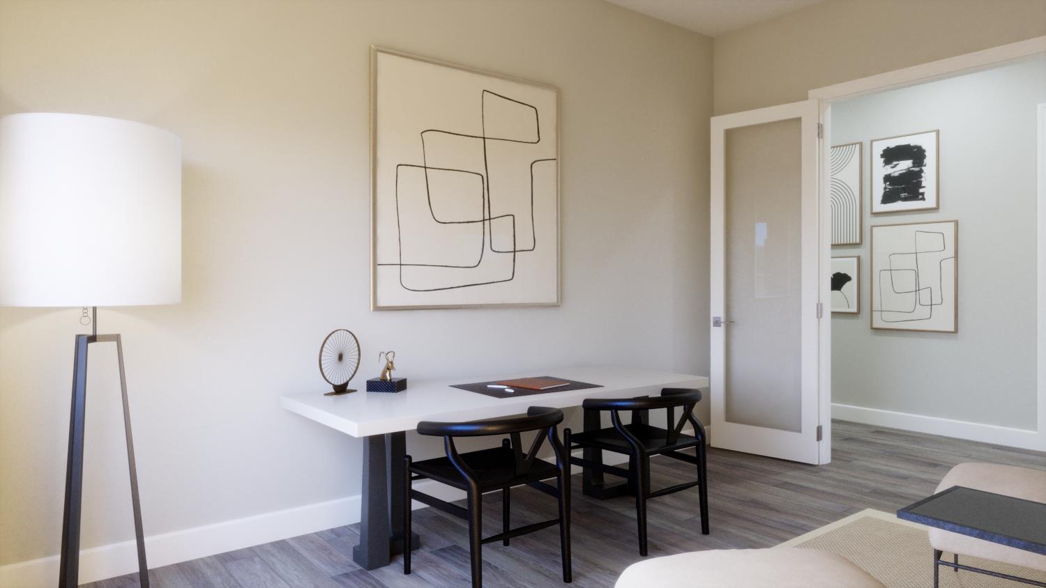 2267 North Renn Lane Clovis, CA 93619 - Photo 6 of 16 (Den) Virtual Representation - Not actual Home. Colors, finishes, materials, and selections may vary.