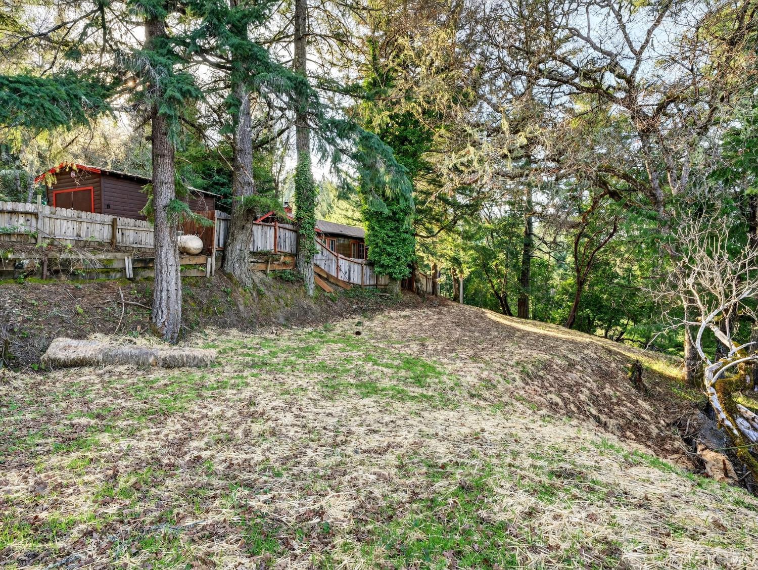 10701 Orr Springs Road Ukiah, CA 95482 - Photo 40 of 52 a backyard of a house with lots of green space