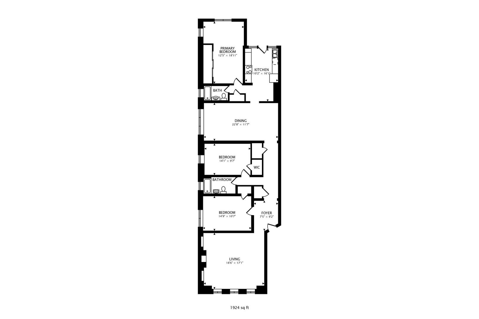 2322 West Farwell Avenue, Unit 1W Chicago, IL 60645 - Photo 2 of 28 a picture of a door in a building