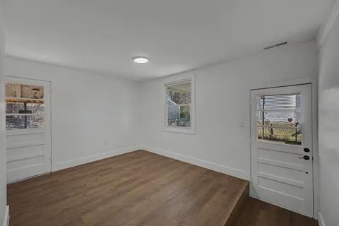 wooden floor in an empty room