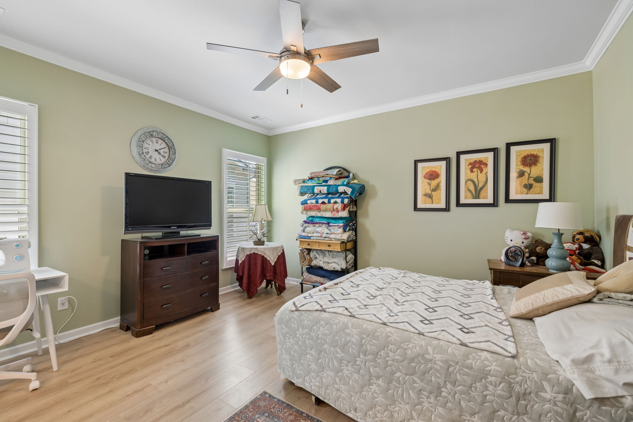 1600 Grainger Springs Spring Hill, TN 37174 - Photo 17 of 26 a bedroom with a bed and a flat screen tv