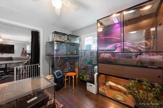 a room with furniture and a flat screen tv