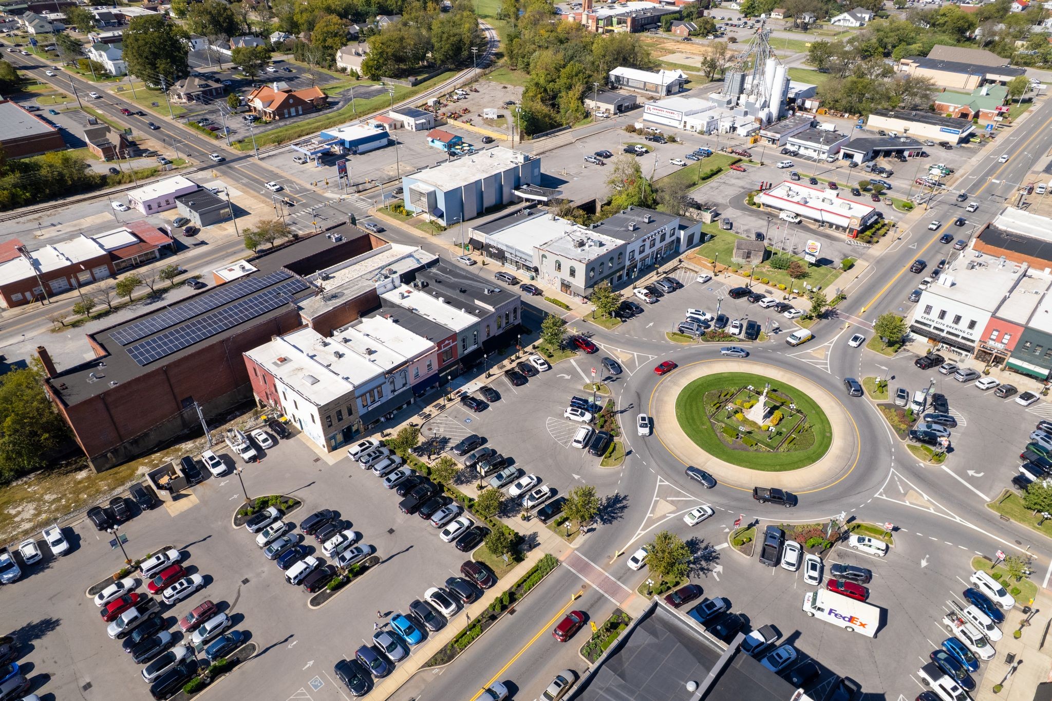 129 Public Square Lebanon, TN 37087 - Photo 2 of 9 an aerial view of a city with lots of residential buildings