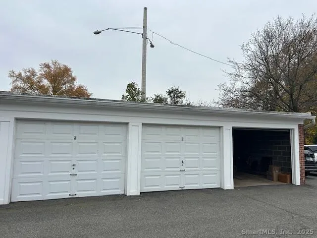 a view of a garage
