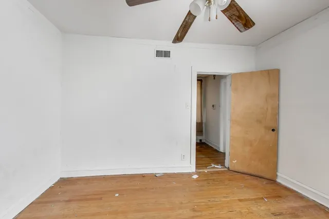 an empty room with window