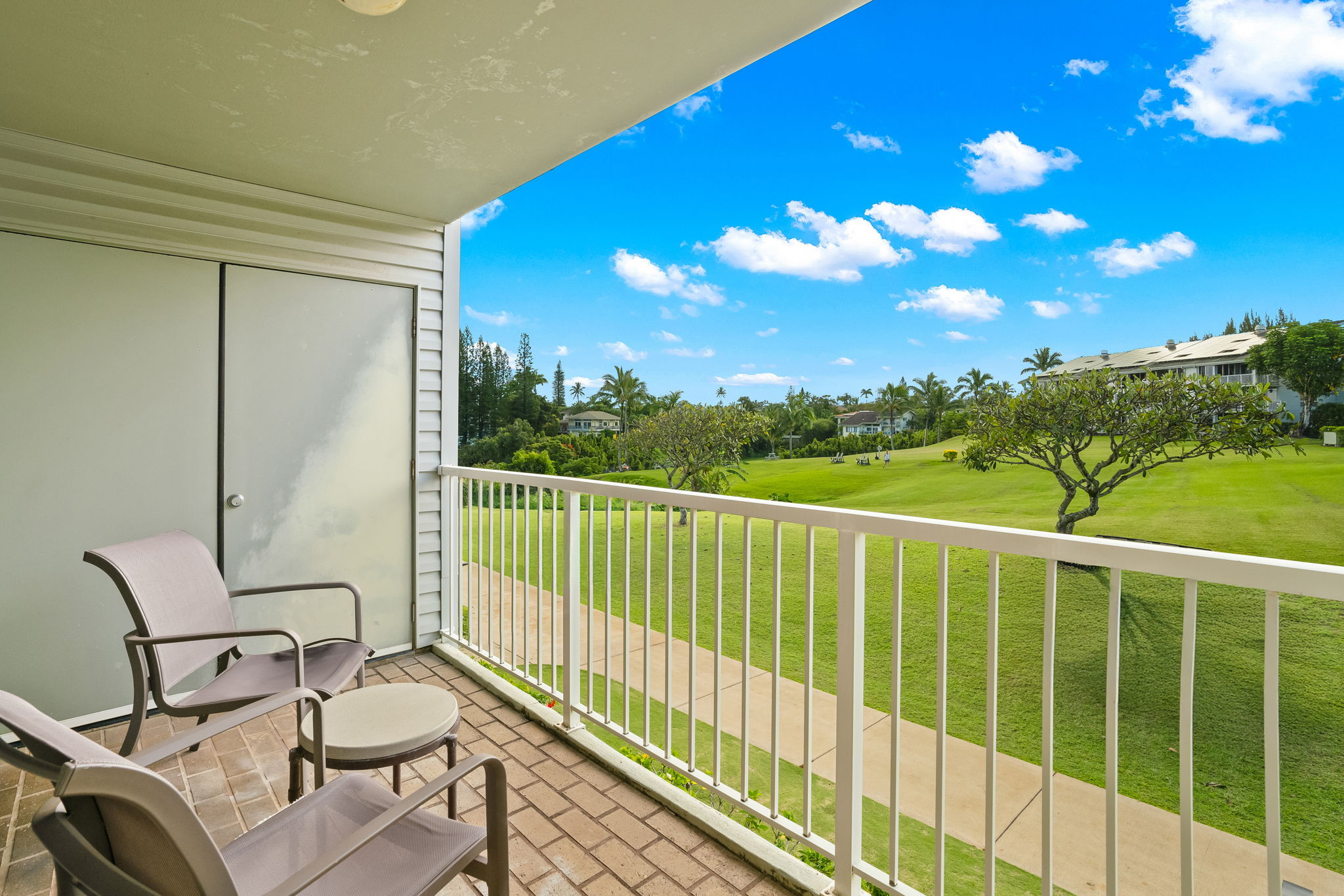 3811 Edward Road, Unit 8204 Princeville, HI 96722 - Photo 12 of 29 a view of balcony with furniture