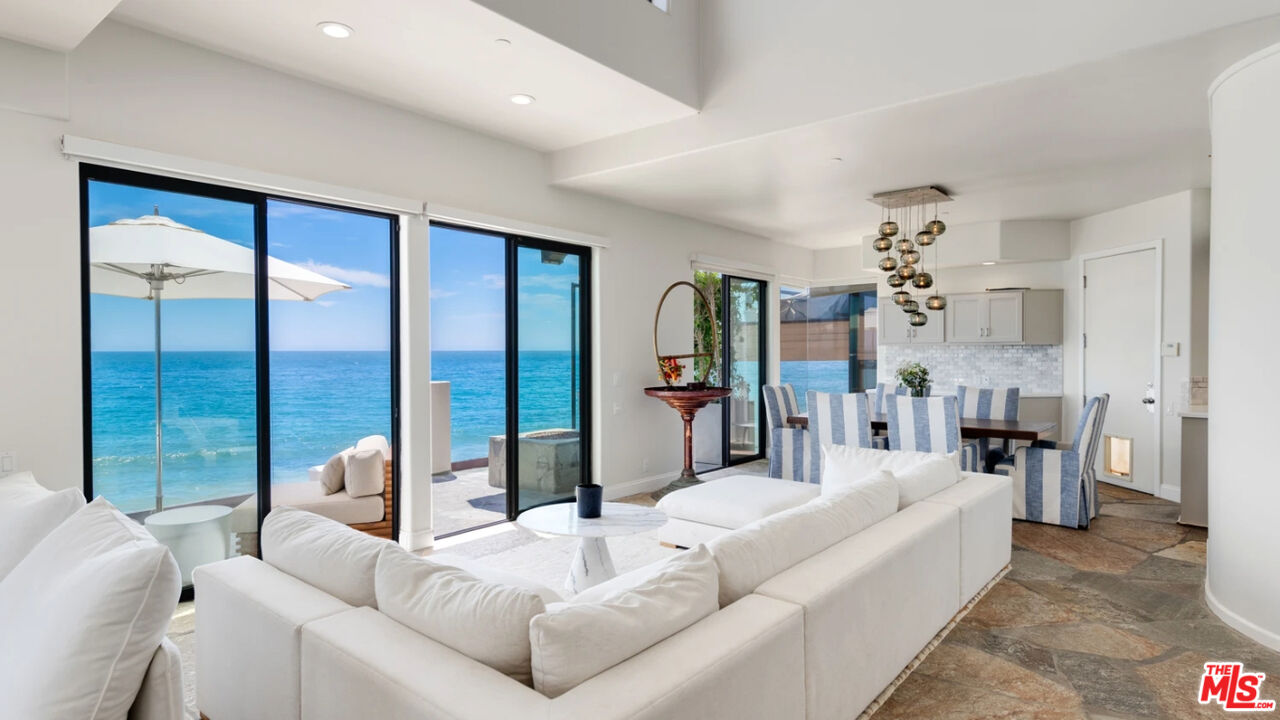 25252 Malibu Road, Unit UPPR Malibu, CA 90265 - Photo 11 of 27 a living room with furniture and a large window