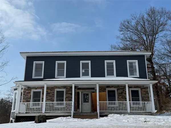 a front view of a house