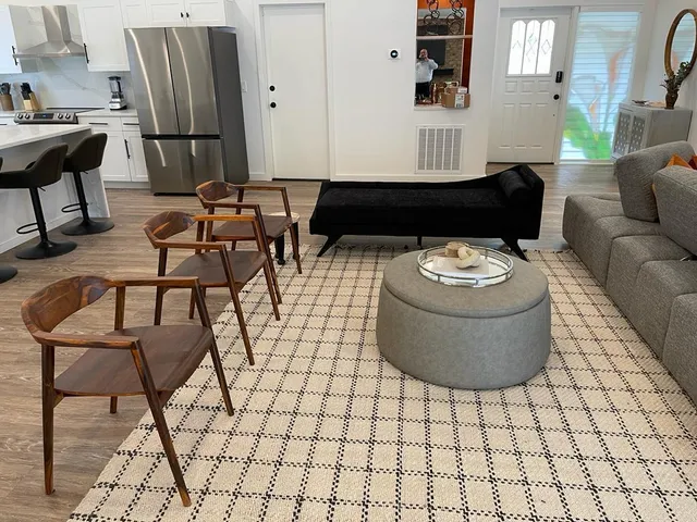 a room with furniture and window