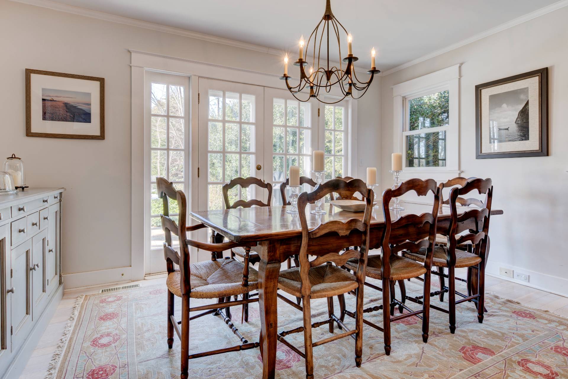 151 Church Lane Bridgehampton, NY 11932 - Photo 5 of 21 a view of a dining room with furniture window and outside view