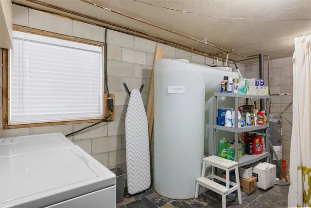 a room with storage and utility