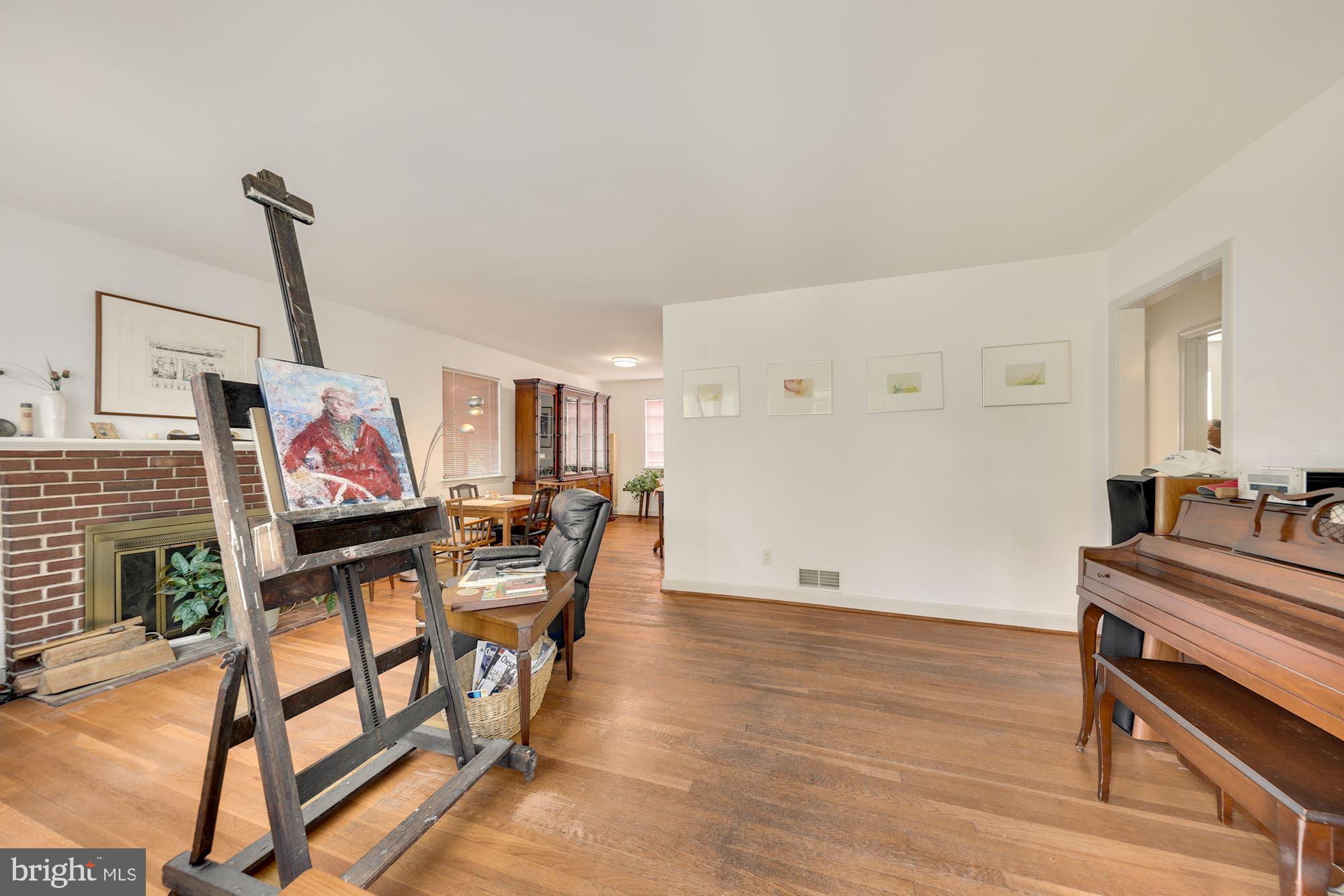 420 Kerwin Road Silver Spring, MD 20901 - Photo 5 of 15 Family Room w/Brick Fireplace