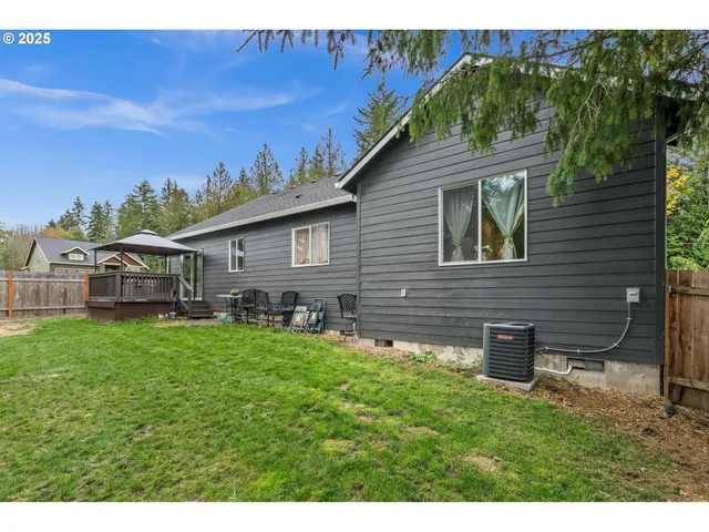 a view of a park with slide