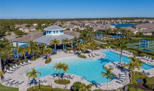 2613 Manzilla Lane Cape Coral, FL 33909 - Photo 30 of 42 an aerial view of a houses with outdoor space